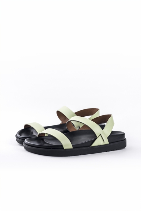 Sandalias tipo bio verde pastel NUSA